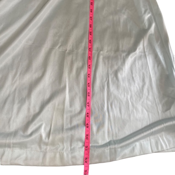 VTG Long Blue Lacey Nylon Full Slip Pinehurst Lingerie 1980s Size L Large W Tag - Picture 11 of 12